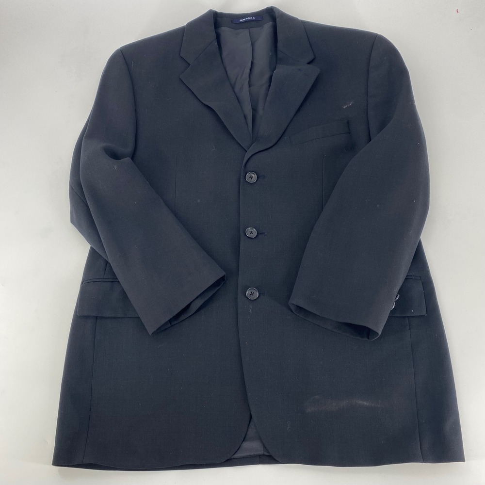 Ralph Lauren Made Expressly For Dillards Mens Blazer Pure Wool Black Size 42R